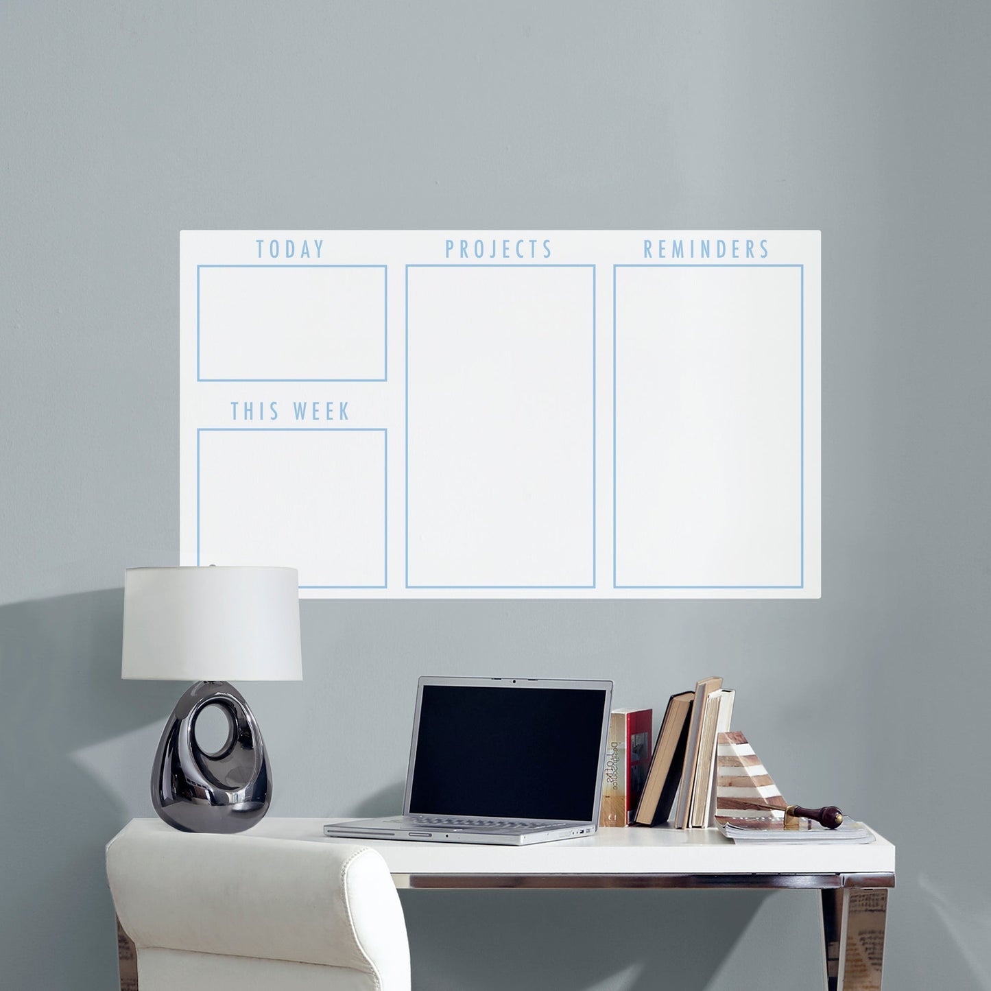 Agenda Organizer Minimalistic Dry Erase - Removable Adhesive Decal
