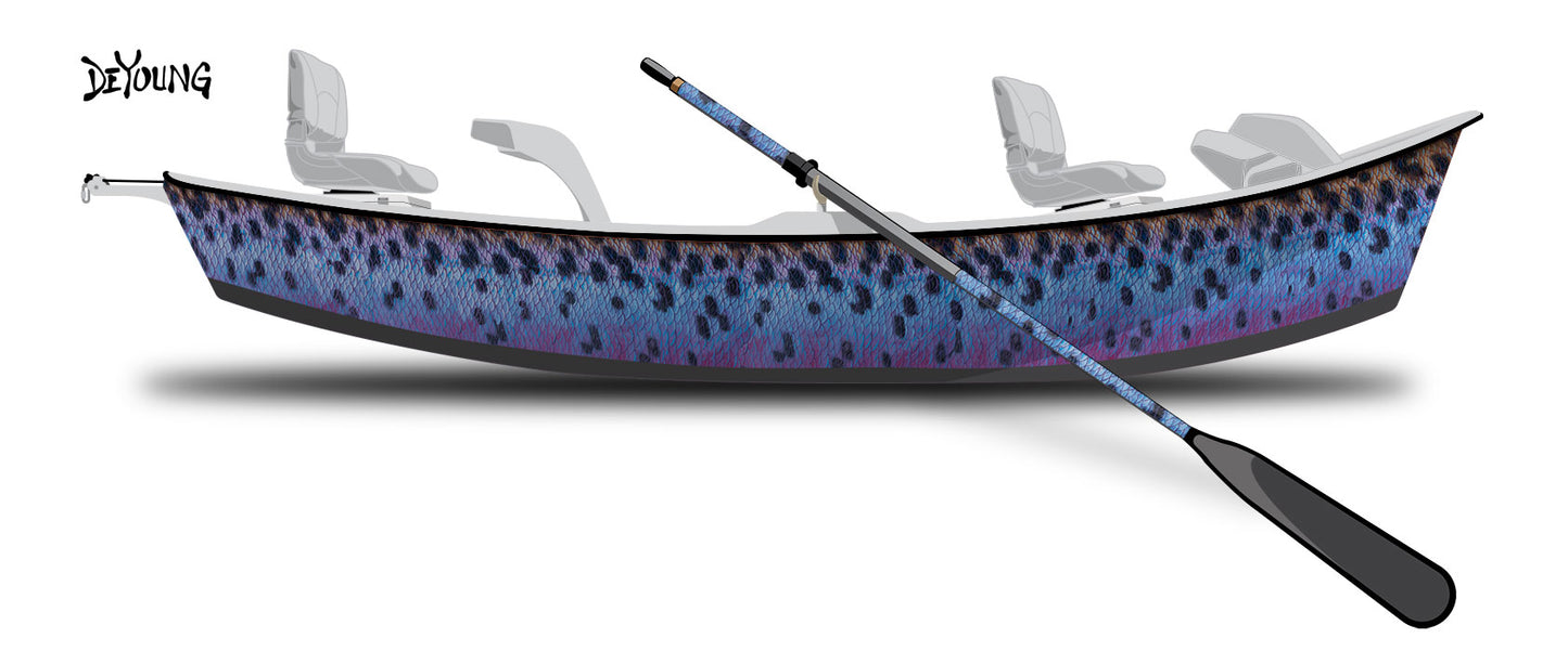 Abstract Rainbow Flank - Purple