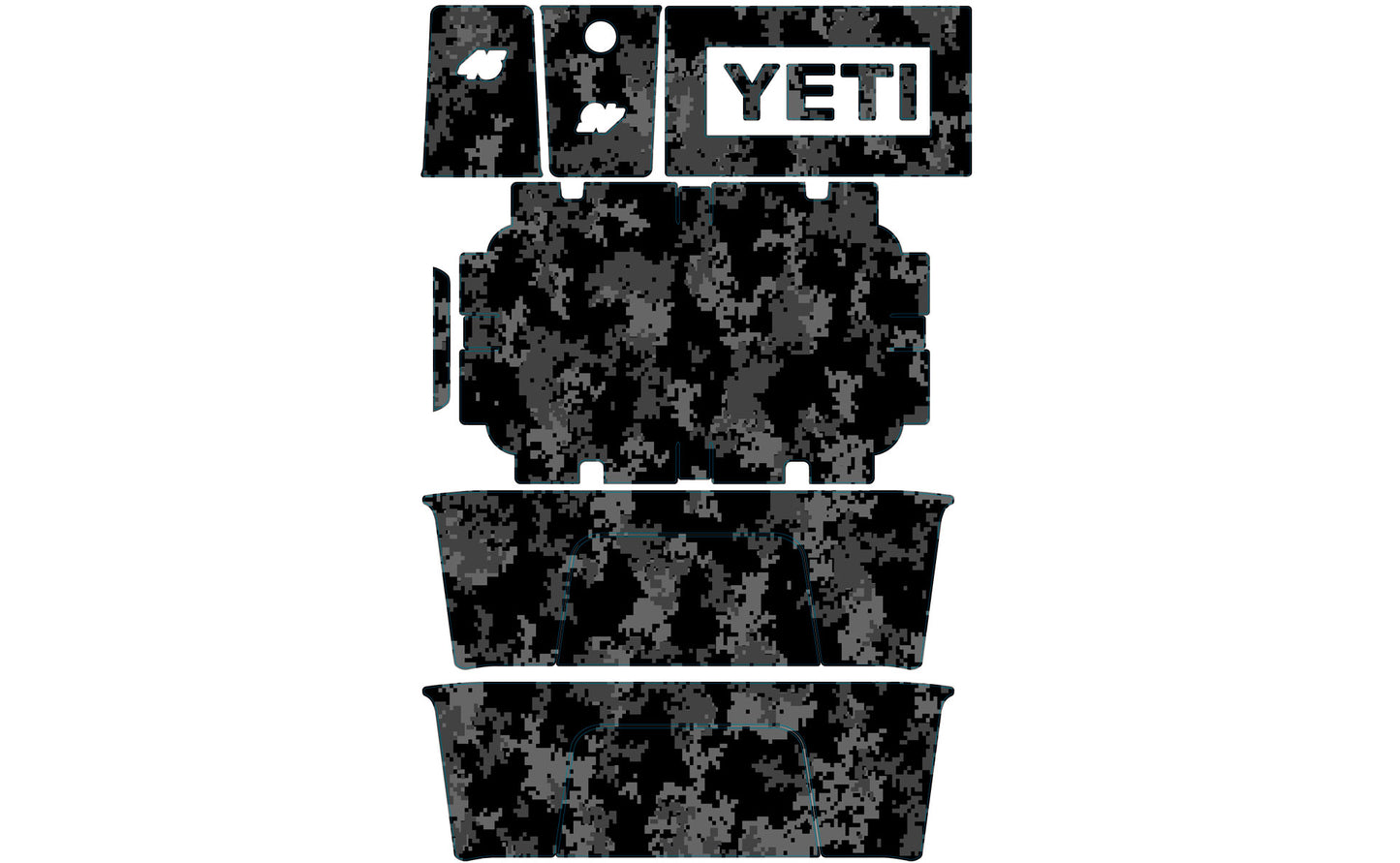 Digi Camo YETI Cooler Wrap