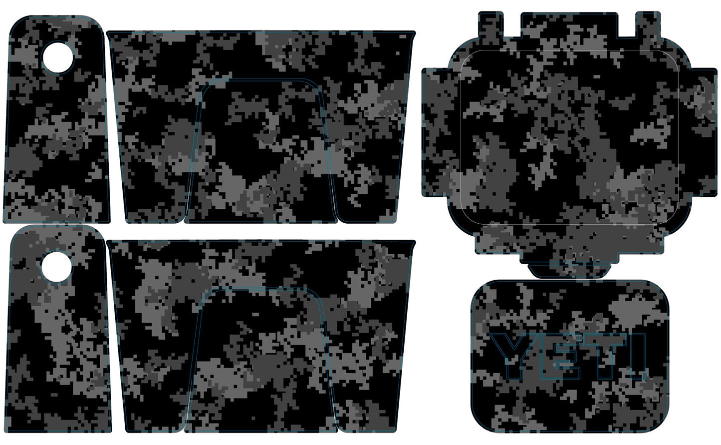 Digi Camo YETI Cooler Wrap