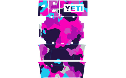 Hot Pink Camo YETI Cooler Wrap