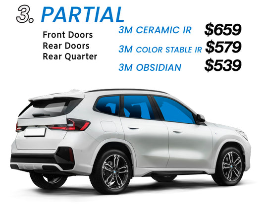 Partial Window Tint Package