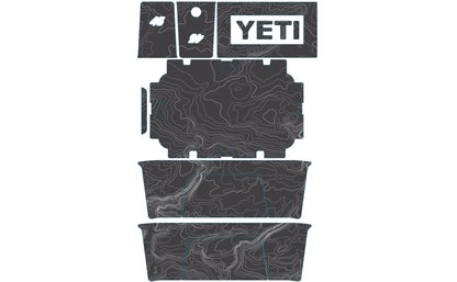 Topo Map YETI Cooler Wrap