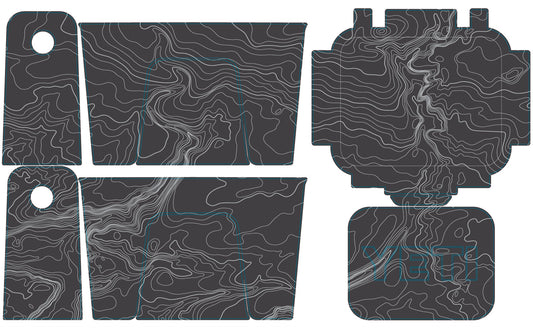 Topo Map YETI Cooler Wrap