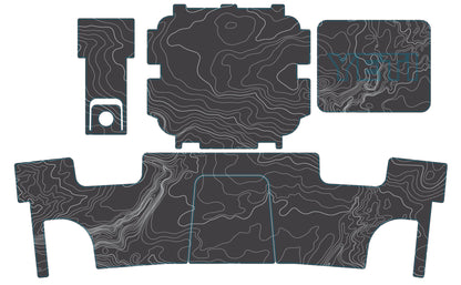 Topo Map YETI Cooler Wrap