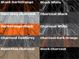 Custom Topo Map Vinyl Wrap Sheets | Topographic Design | SCS Wraps